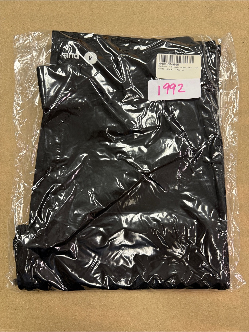 New Betabrand Black Bootcut Classic Dress Pant Yoga Pants Medium